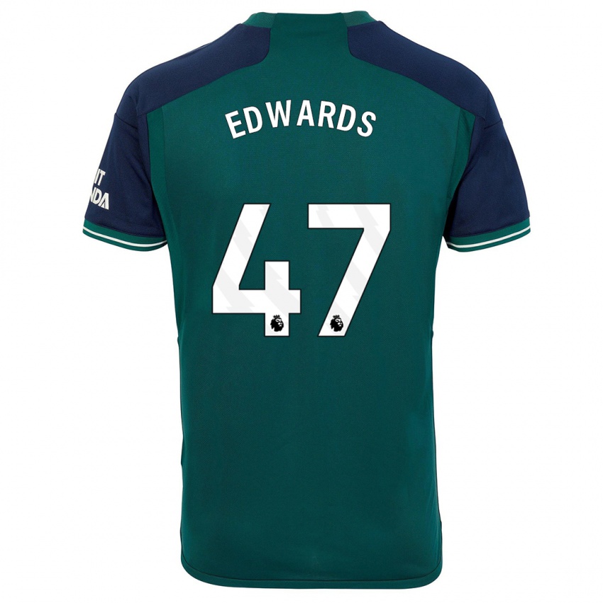 Kinder Khayon Edwards #47 Grün Ausweichtrikot Trikot 2023/24 T-Shirt