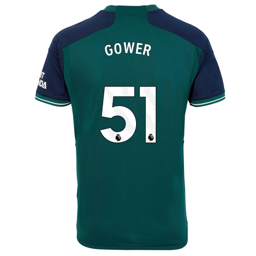 Kinder Jimi Gower #51 Grün Ausweichtrikot Trikot 2023/24 T-Shirt