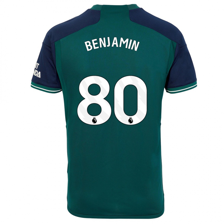 Kinder Omari Benjamin #80 Grün Ausweichtrikot Trikot 2023/24 T-Shirt