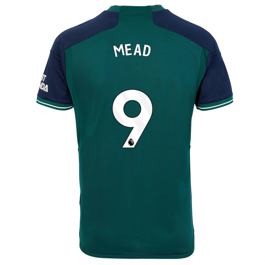 Kinder Beth Mead #9 Grün Ausweichtrikot Trikot 2023/24 T-Shirt