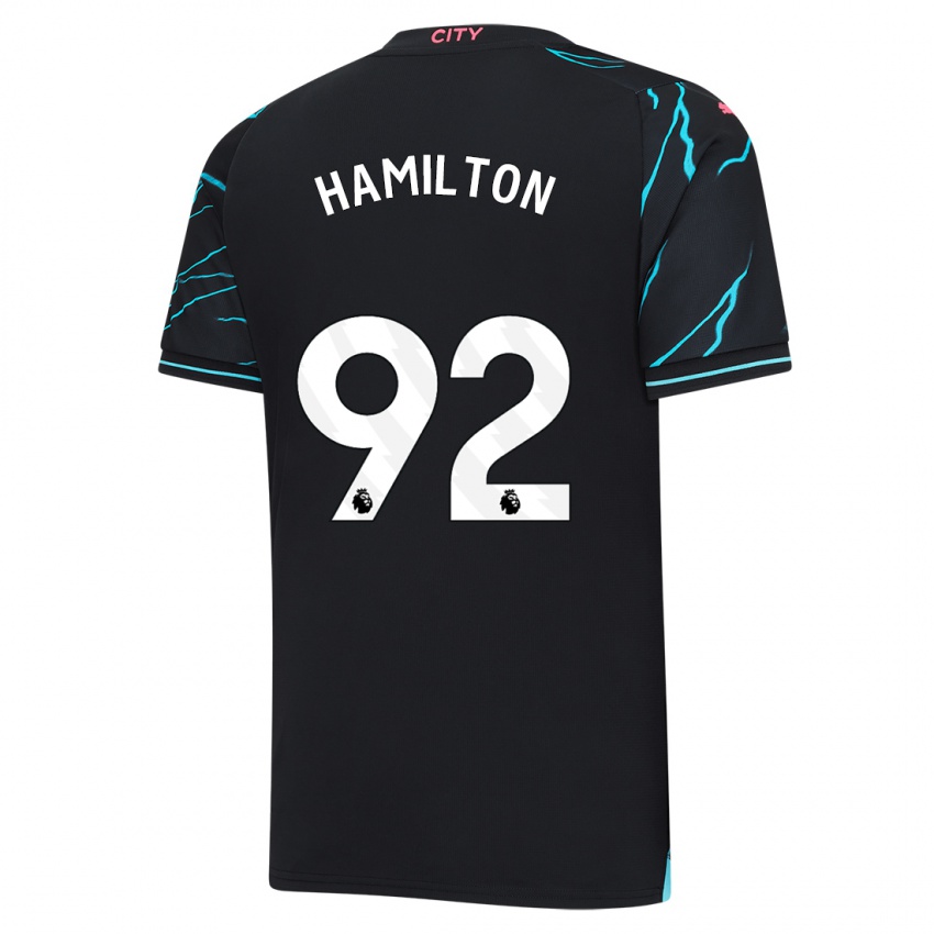 Kinder Micah Hamilton #92 Dunkelblau Ausweichtrikot Trikot 2023/24 T-Shirt