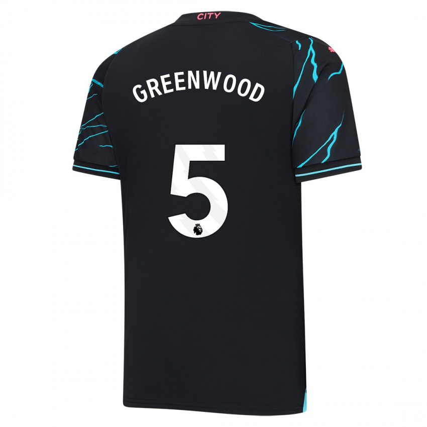Kinder Alex Greenwood #5 Dunkelblau Ausweichtrikot Trikot 2023/24 T-Shirt