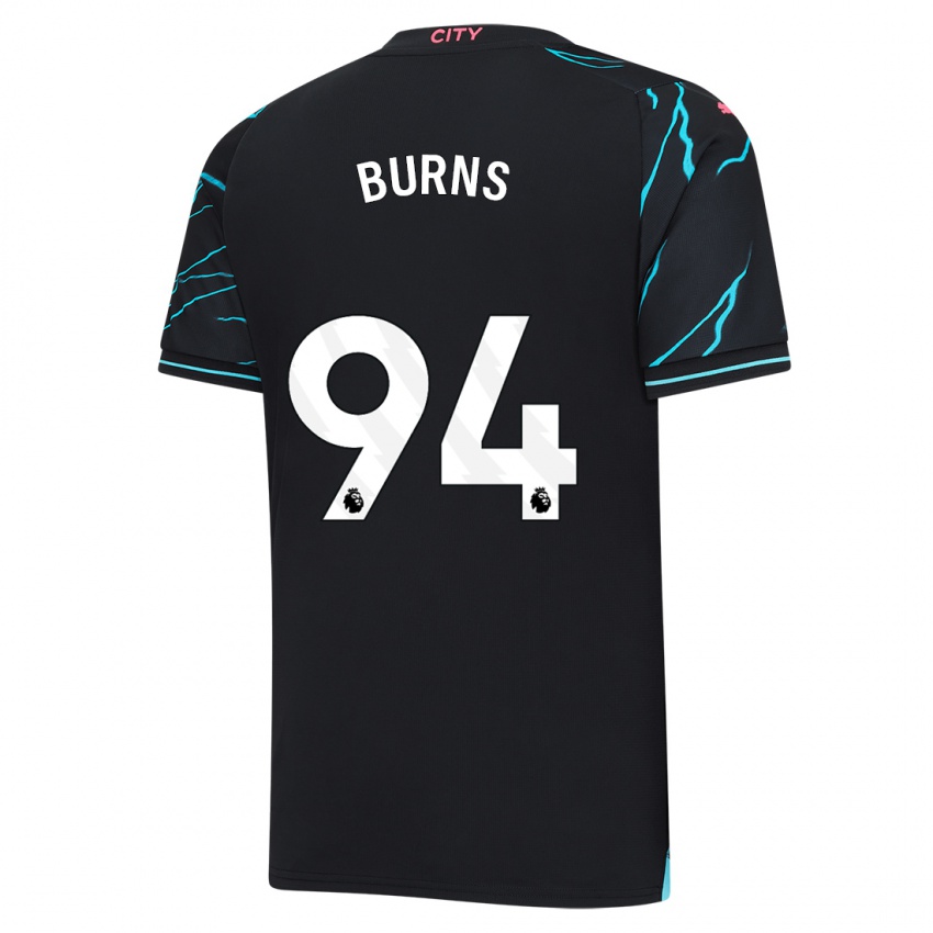 Kinder Finley Burns #94 Dunkelblau Ausweichtrikot Trikot 2023/24 T-Shirt