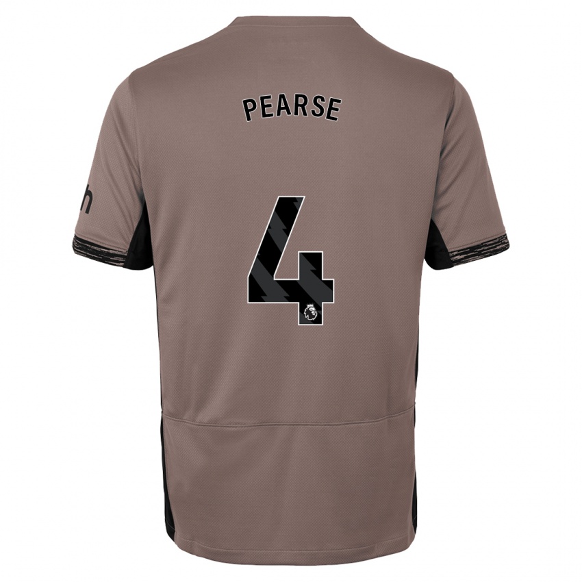 Kinder Gracie Pearse #4 Dunkelbeige Ausweichtrikot Trikot 2023/24 T-Shirt