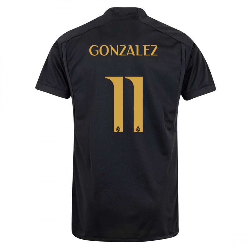 Kinder Peter Gonzalez #11 Schwarz Ausweichtrikot Trikot 2023/24 T-Shirt