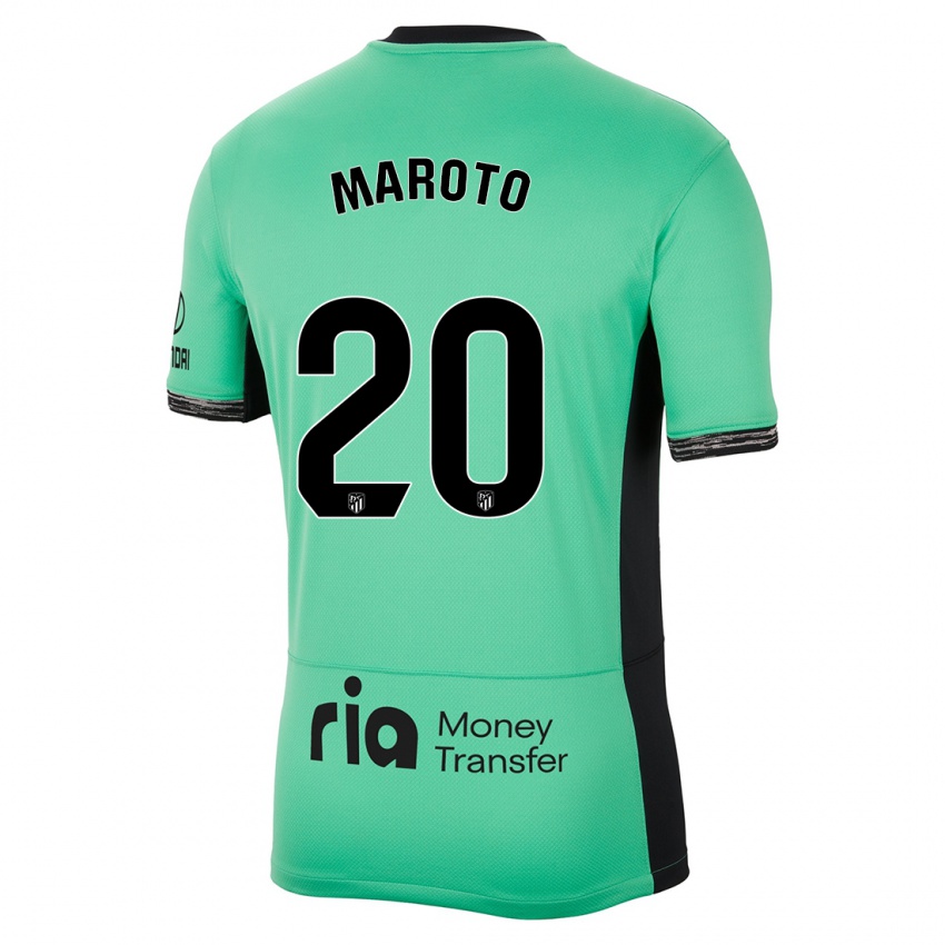 Kinder Mario Maroto #20 Frühlingsgrün Ausweichtrikot Trikot 2023/24 T-Shirt