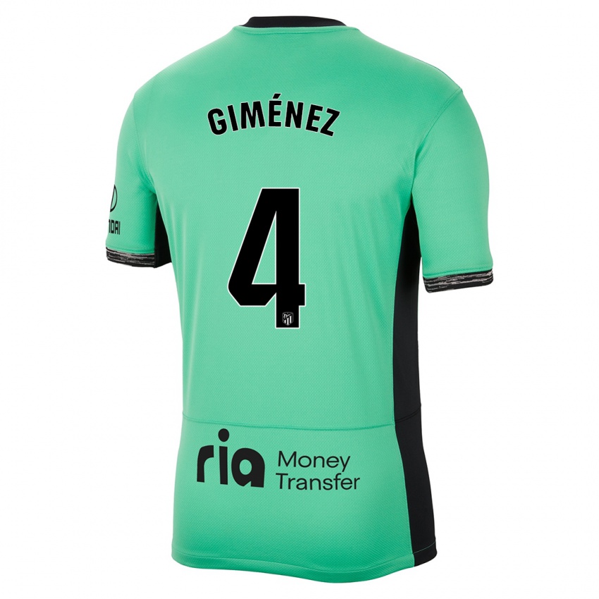 Kinder Félix Giménez #4 Frühlingsgrün Ausweichtrikot Trikot 2023/24 T-Shirt