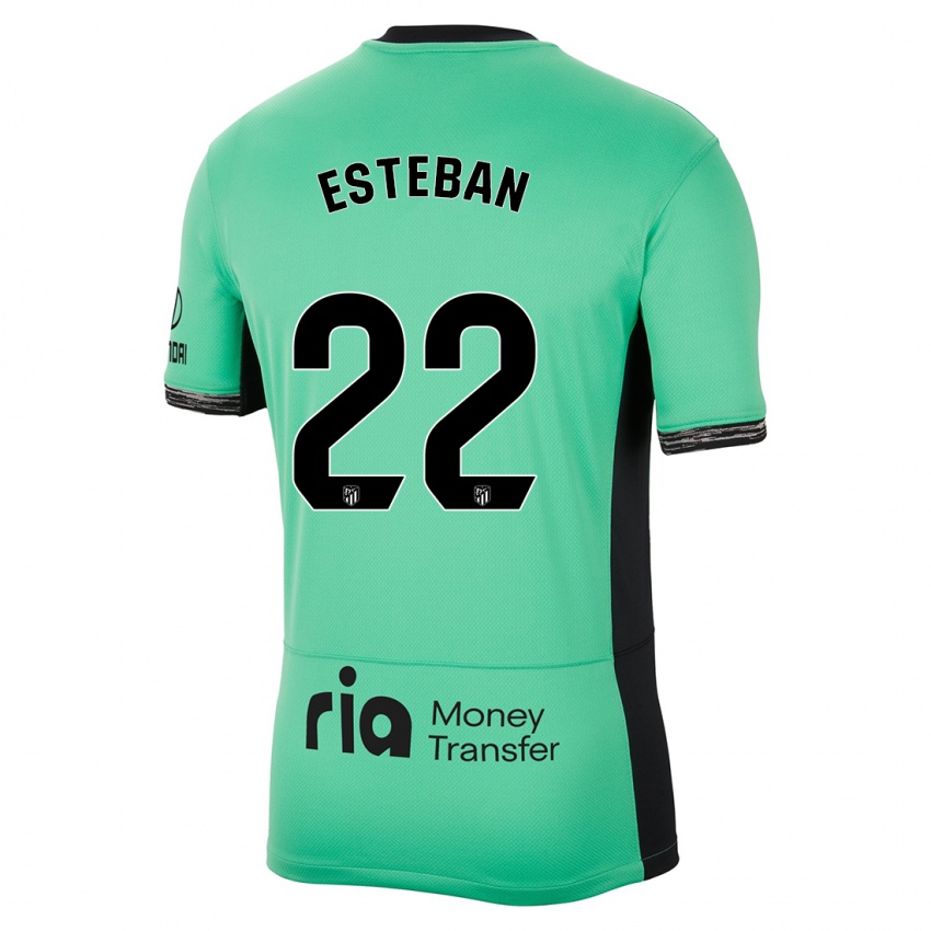 Kinder Paco Esteban #22 Frühlingsgrün Ausweichtrikot Trikot 2023/24 T-Shirt