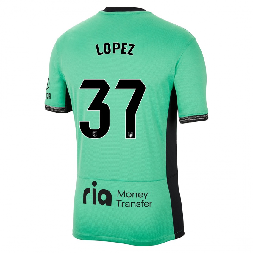 Kinder Alex Lopez #37 Frühlingsgrün Ausweichtrikot Trikot 2023/24 T-Shirt