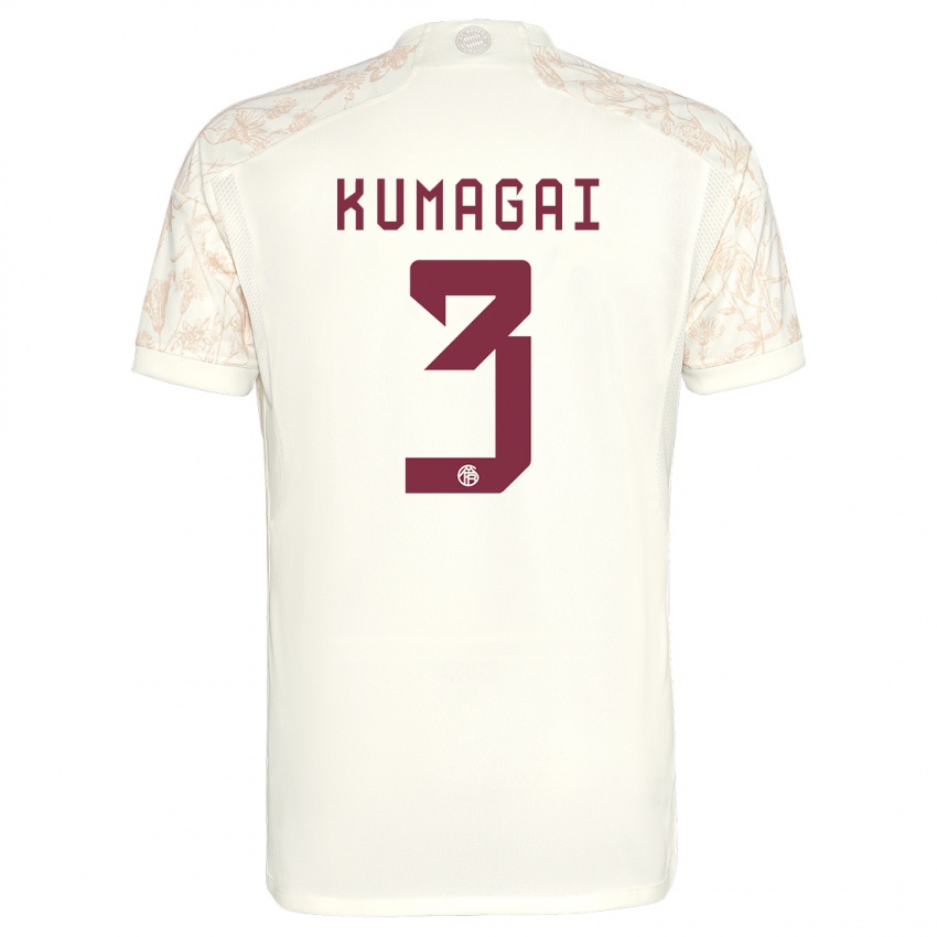 Kinder Saki Kumagai #3 Cremefarben Ausweichtrikot Trikot 2023/24 T-Shirt