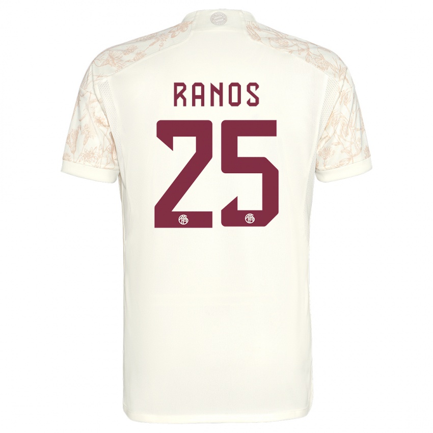 Kinder Grant-Leon Ranos #25 Cremefarben Ausweichtrikot Trikot 2023/24 T-Shirt