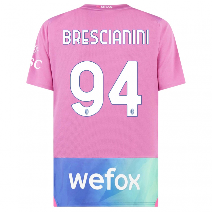 Kinder Marco Brescianini #94 Pink Lila Ausweichtrikot Trikot 2023/24 T-Shirt