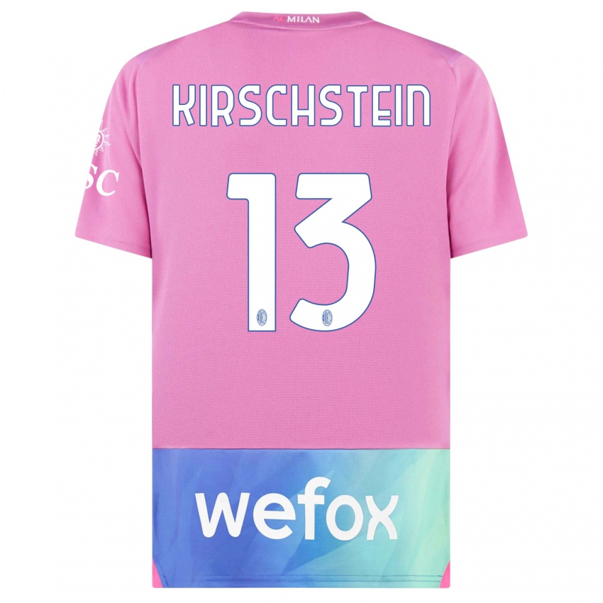 Kinder Merle Kirschstein #13 Pink Lila Ausweichtrikot Trikot 2023/24 T-Shirt