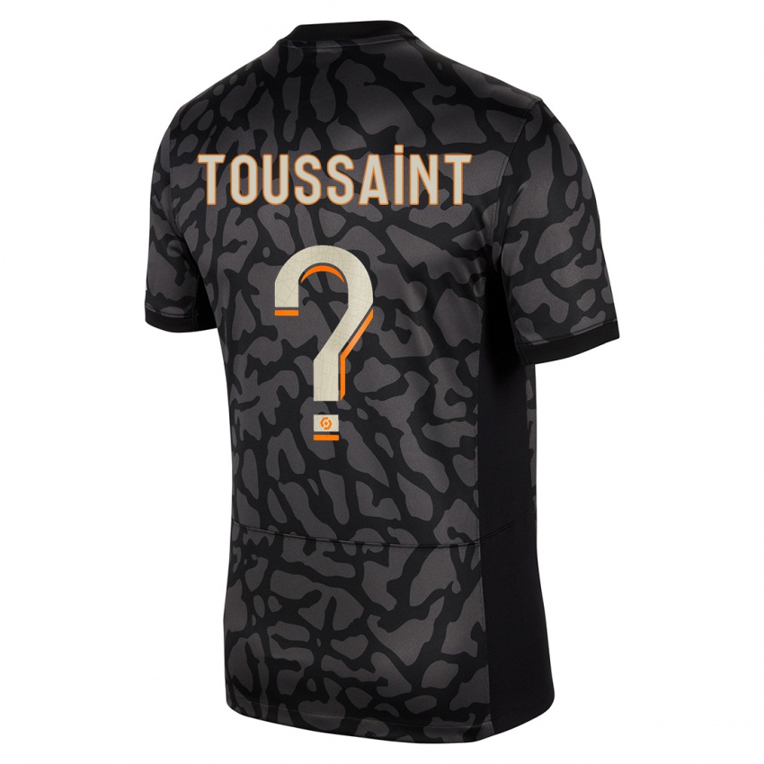 Kinder Oceane Toussaint #0 Schwarz Ausweichtrikot Trikot 2023/24 T-Shirt