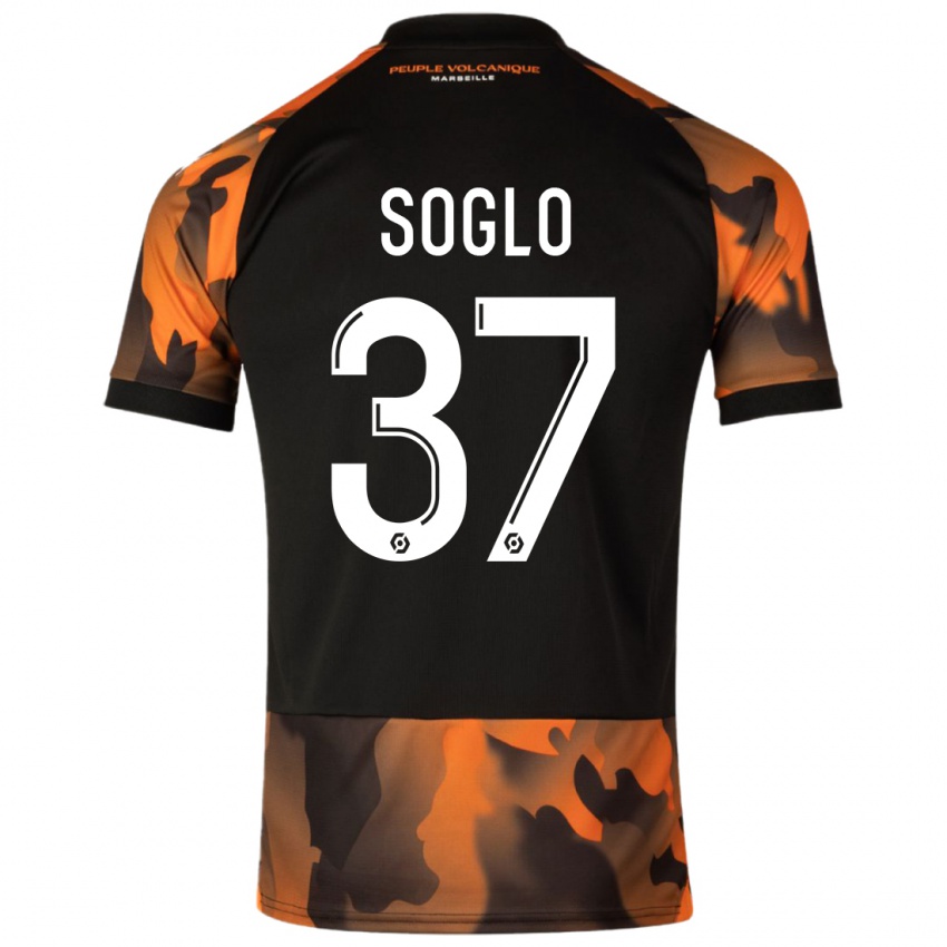 Kinder Emran Soglo #37 Schwarzorange Ausweichtrikot Trikot 2023/24 T-Shirt