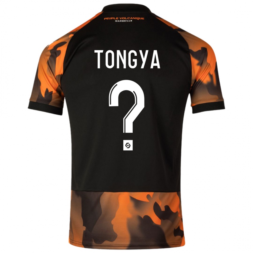 Kinder Franco Tongya #0 Schwarzorange Ausweichtrikot Trikot 2023/24 T-Shirt