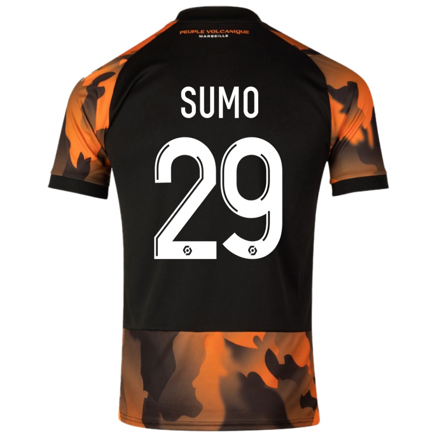 Kinder Eva Sumo #29 Schwarzorange Ausweichtrikot Trikot 2023/24 T-Shirt