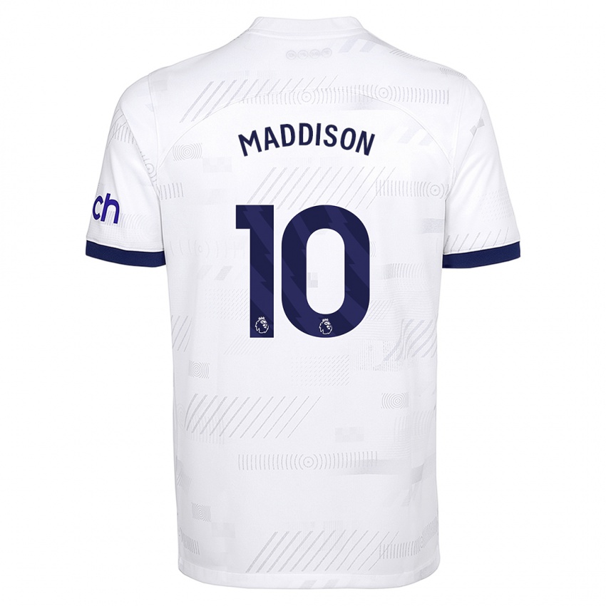 Herren James Maddison #10 Weiß Heimtrikot Trikot 2023/24 T-Shirt