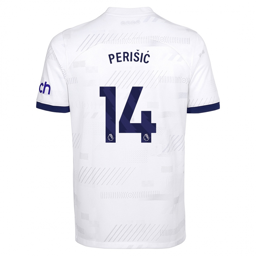 Herren Ivan Perisic #14 Weiß Heimtrikot Trikot 2023/24 T-Shirt