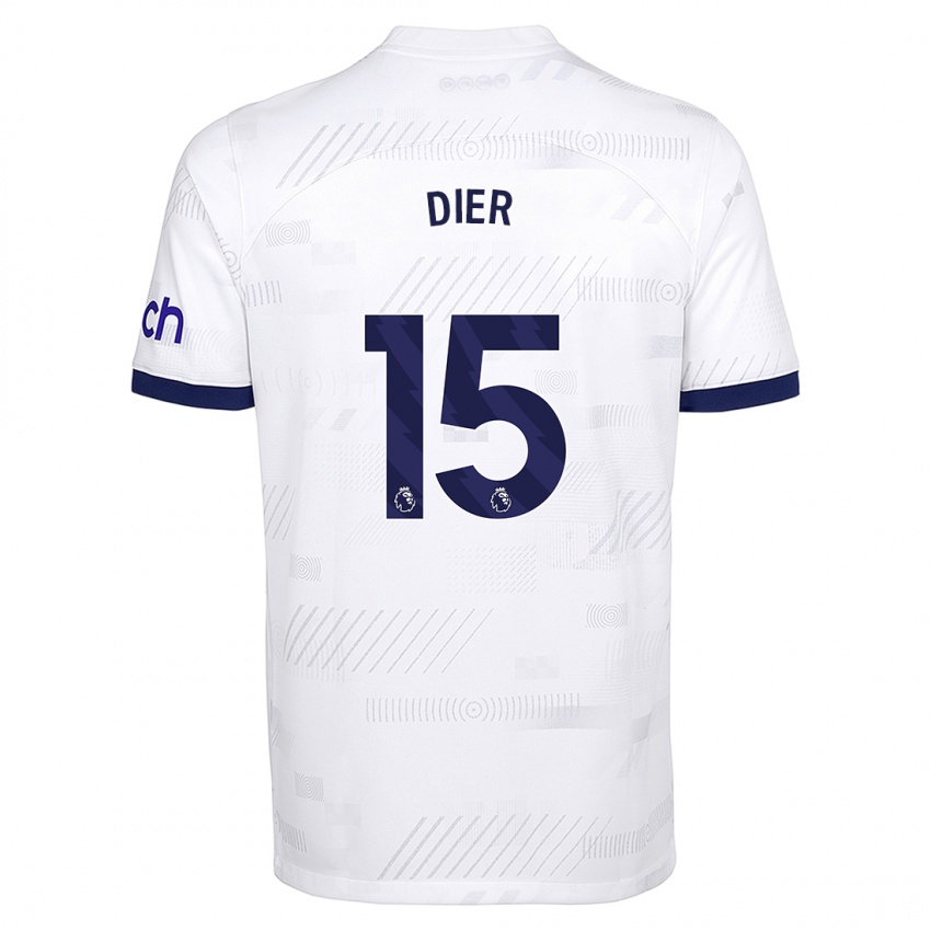 Herren Eric Dier #15 Weiß Heimtrikot Trikot 2023/24 T-Shirt