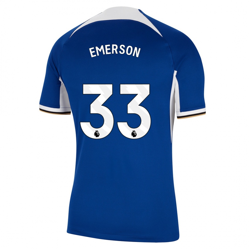 Herren Emerson #33 Blau Heimtrikot Trikot 2023/24 T-Shirt