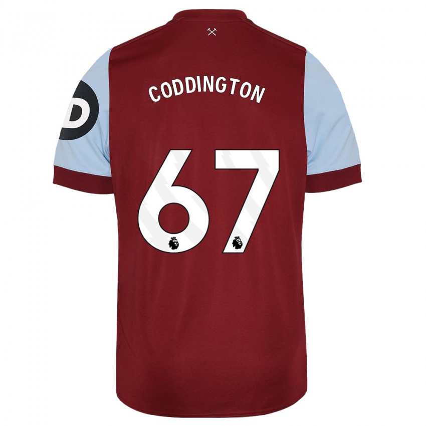 Herren Remy Coddington #67 Kastanienbraun Heimtrikot Trikot 2023/24 T-Shirt