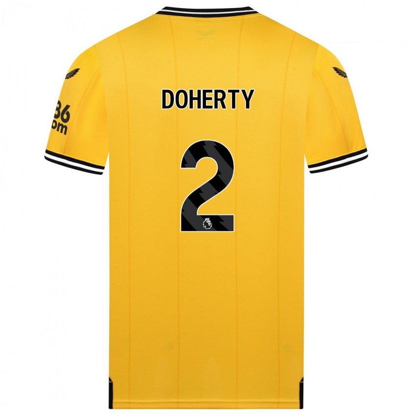 Herren Matt Doherty #2 Gelb Heimtrikot Trikot 2023/24 T-Shirt