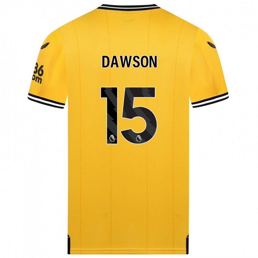 Herren Craig Dawson #15 Gelb Heimtrikot Trikot 2023/24 T-Shirt