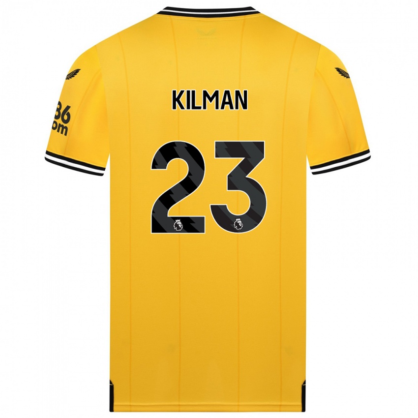 Herren Max Kilman #23 Gelb Heimtrikot Trikot 2023/24 T-Shirt
