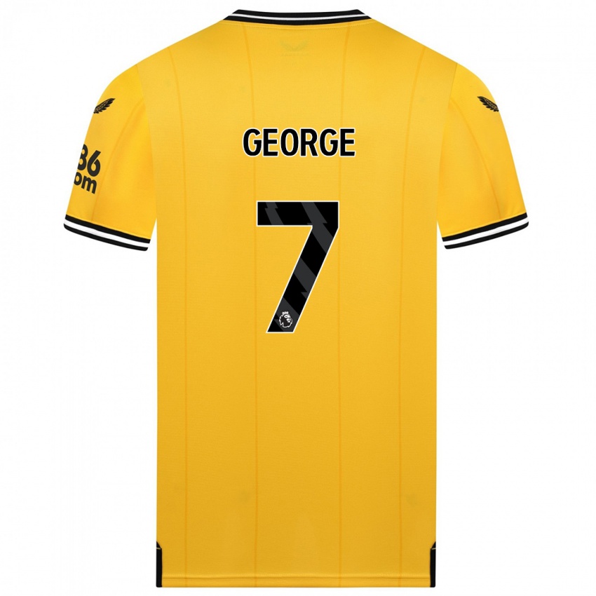 Herren Tammi George #7 Gelb Heimtrikot Trikot 2023/24 T-Shirt
