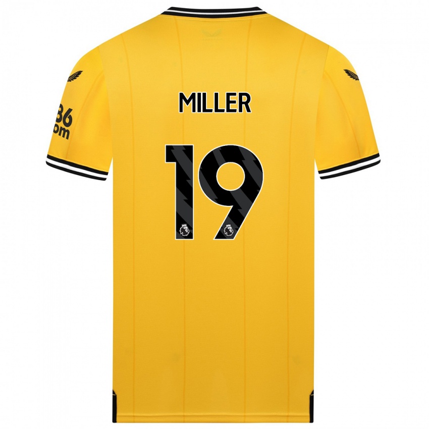 Herren Ali Miller #19 Gelb Heimtrikot Trikot 2023/24 T-Shirt