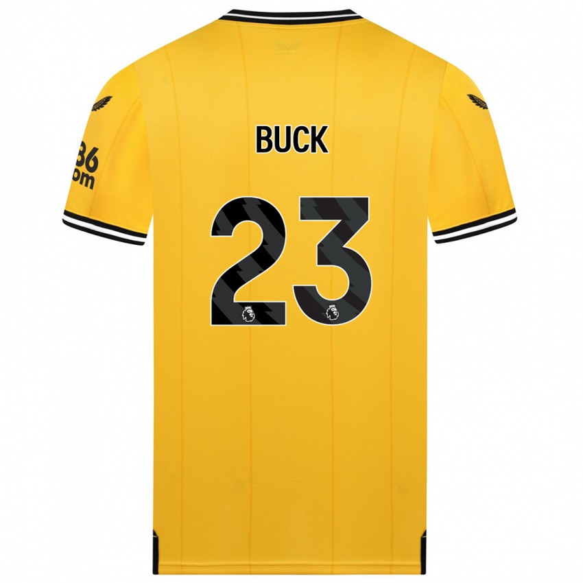 Herren Alex Buck #23 Gelb Heimtrikot Trikot 2023/24 T-Shirt