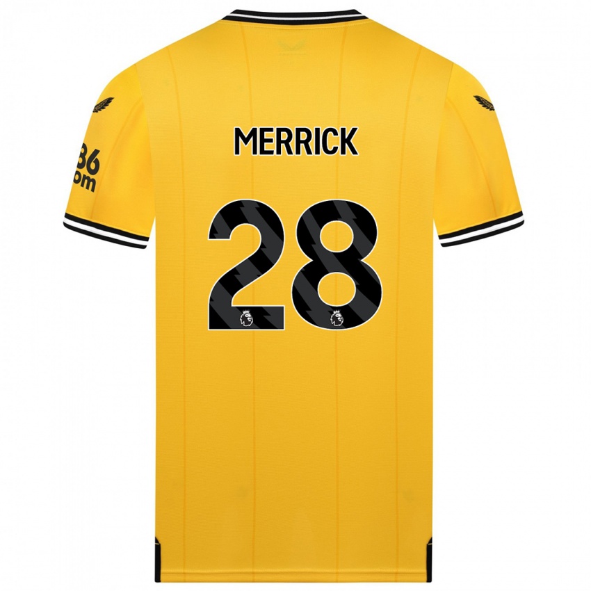 Herren Beth Merrick #28 Gelb Heimtrikot Trikot 2023/24 T-Shirt