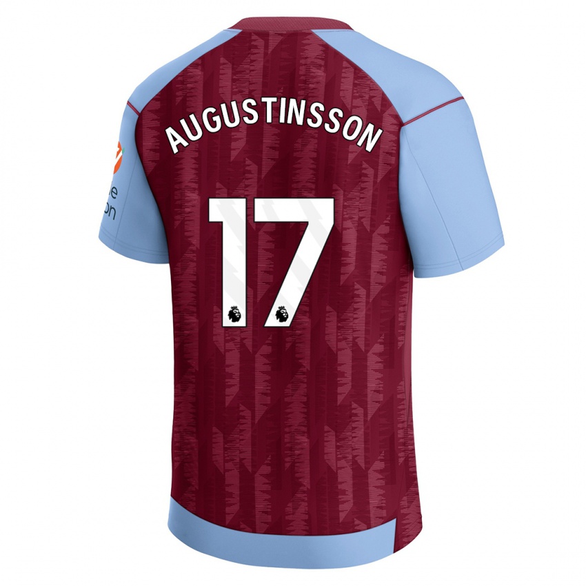 Herren Ludwig Augustinsson #17 Weinrotblau Heimtrikot Trikot 2023/24 T-Shirt