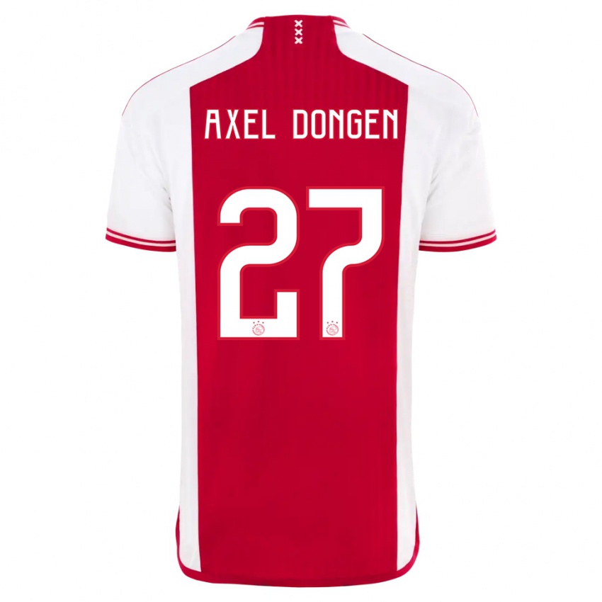 Herren Amourricho Van Axel Dongen #27 Rot-Weiss Heimtrikot Trikot 2023/24 T-Shirt