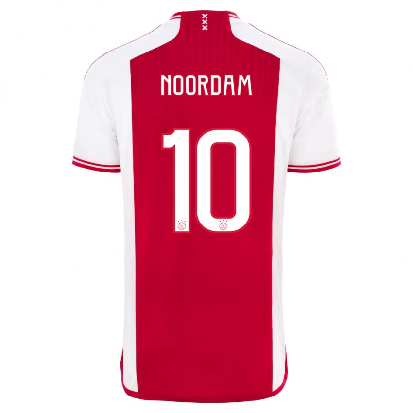 Herren Nadine Noordam #10 Rot-Weiss Heimtrikot Trikot 2023/24 T-Shirt