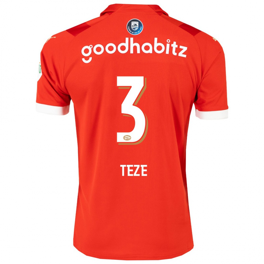 Herren Teze #3 Rot Heimtrikot Trikot 2023/24 T-Shirt