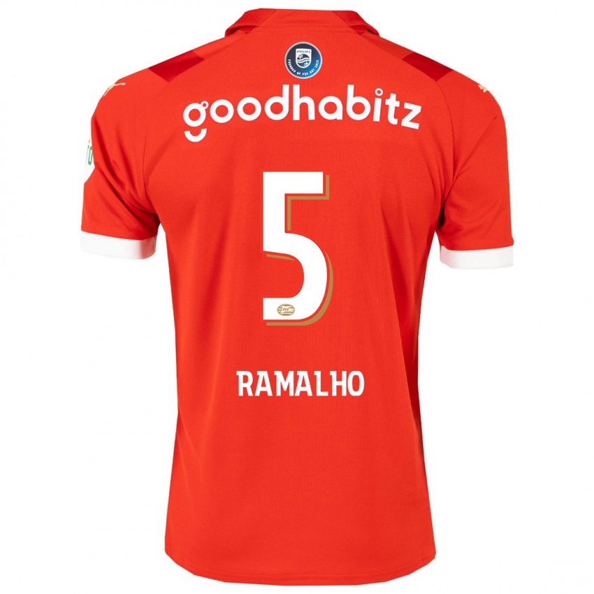 Herren Andre Ramalho #5 Rot Heimtrikot Trikot 2023/24 T-Shirt