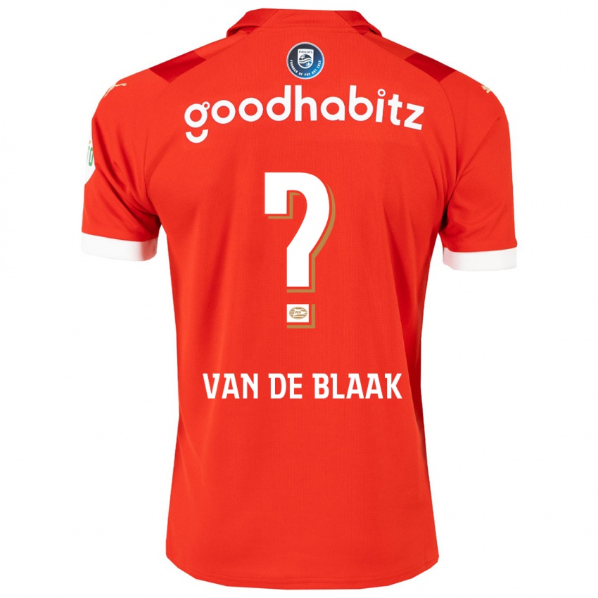 Herren Emmanuel Van De Blaak #0 Rot Heimtrikot Trikot 2023/24 T-Shirt