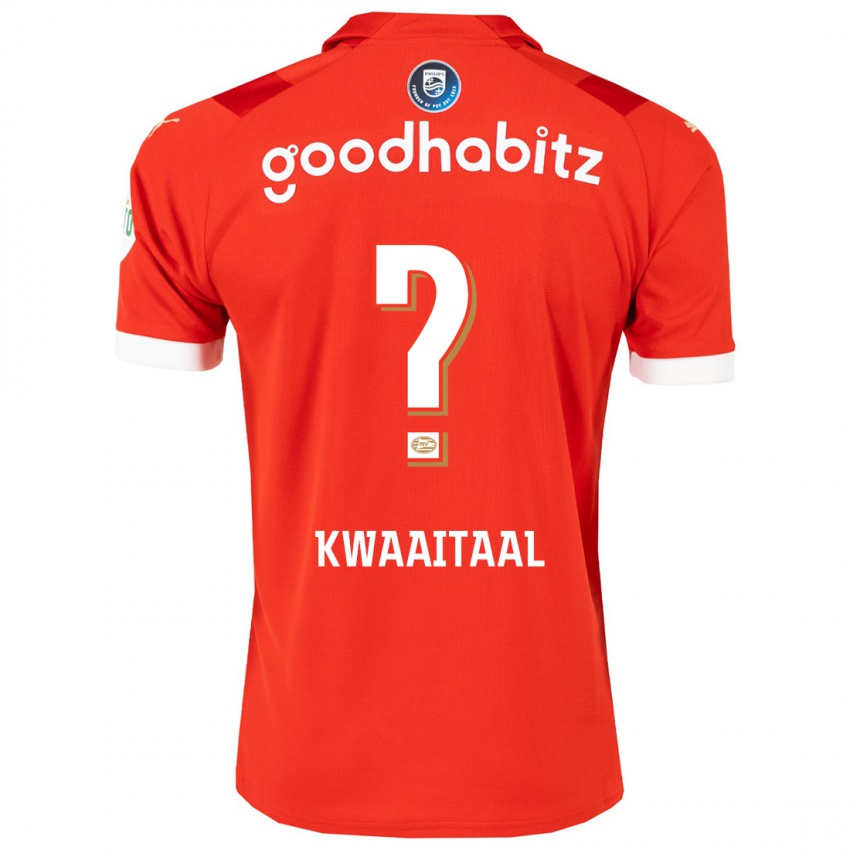 Herren Julian Kwaaitaal #0 Rot Heimtrikot Trikot 2023/24 T-Shirt
