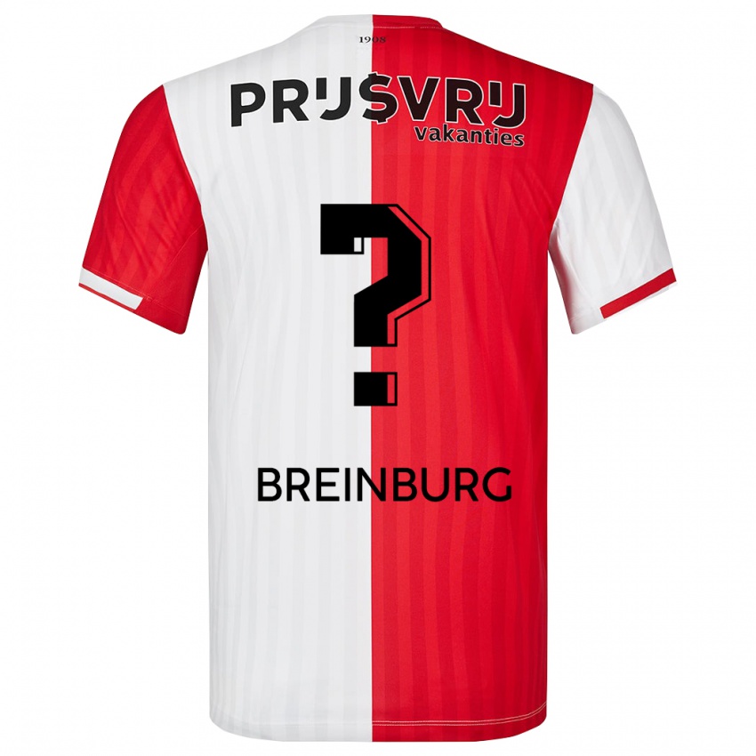 Herren Rainey Breinburg #0 Rot-Weiss Heimtrikot Trikot 2023/24 T-Shirt
