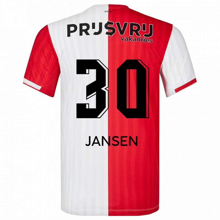 Herren Thijs Jansen #30 Rot-Weiss Heimtrikot Trikot 2023/24 T-Shirt