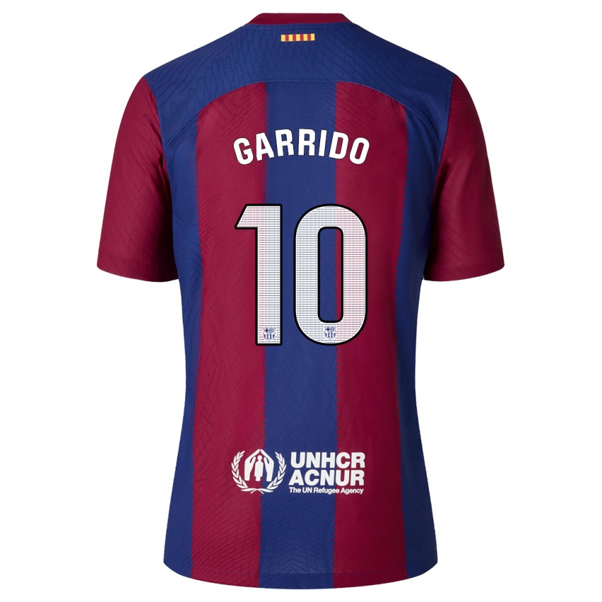 Herren Aleix Garrido #10 Rot Blau Heimtrikot Trikot 2023/24 T-Shirt