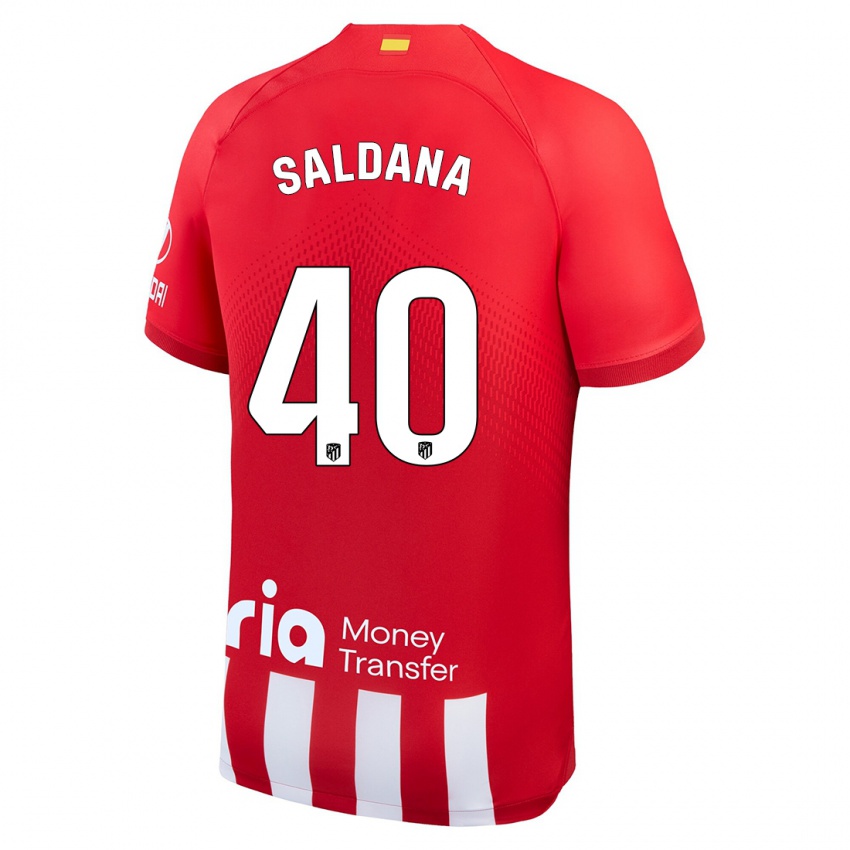 Herren Jose Saldana #40 Rot-Weiss Heimtrikot Trikot 2023/24 T-Shirt