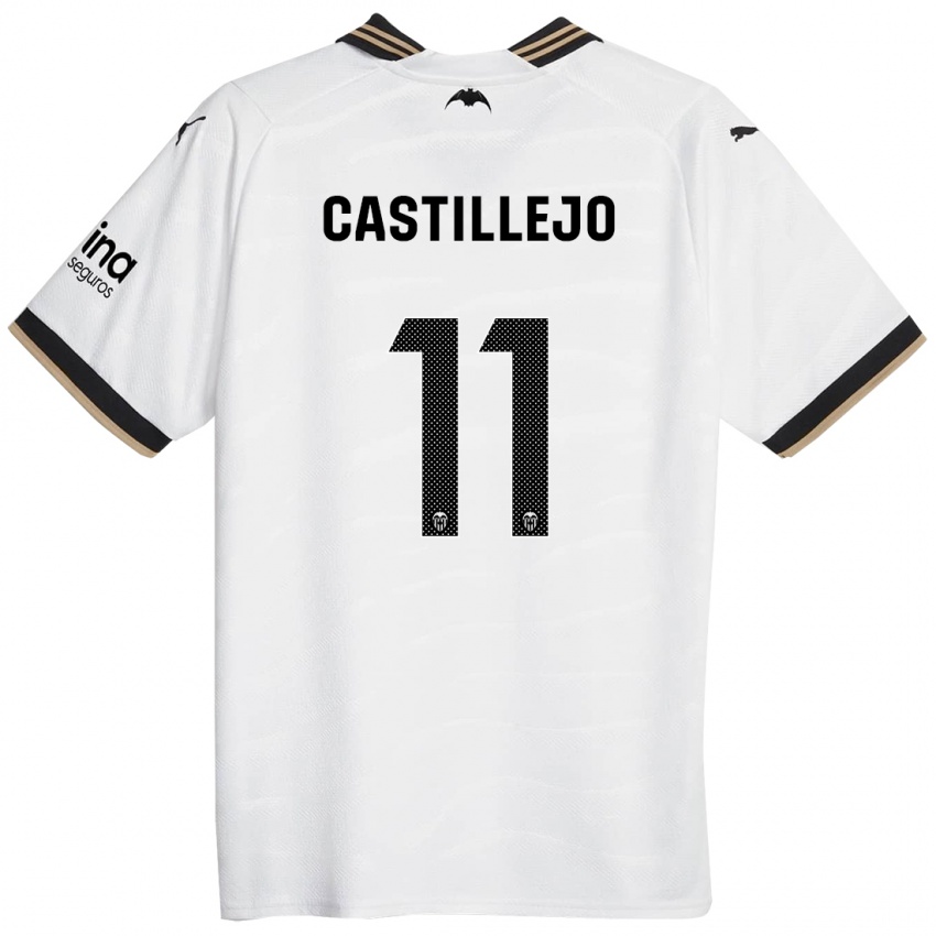 Herren Samu Castillejo #11 Weiß Heimtrikot Trikot 2023/24 T-Shirt