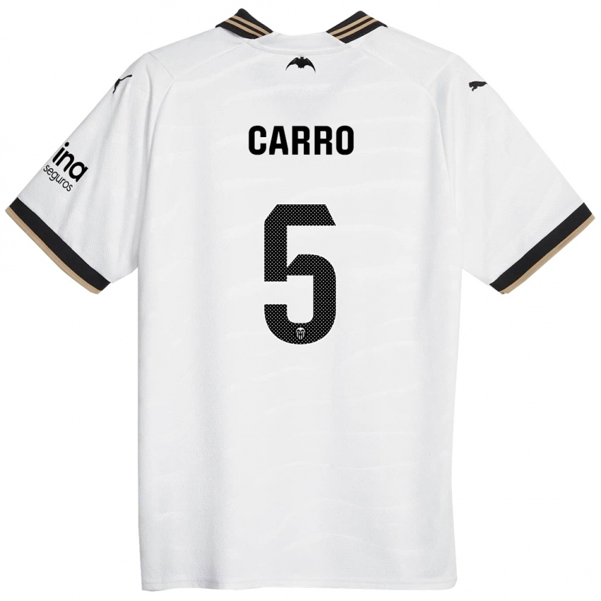 Herren Marta Carro #5 Weiß Heimtrikot Trikot 2023/24 T-Shirt