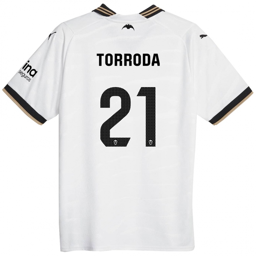 Herren Anna Torroda #21 Weiß Heimtrikot Trikot 2023/24 T-Shirt
