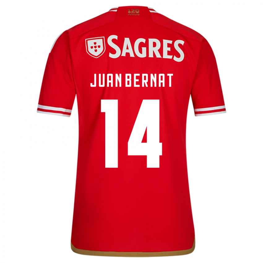 Herren Juan Bernat #14 Rot Heimtrikot Trikot 2023/24 T-Shirt