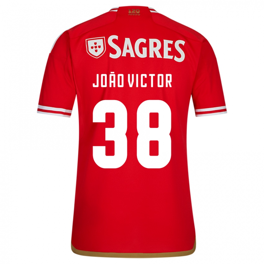 Herren Joao Victor #38 Rot Heimtrikot Trikot 2023/24 T-Shirt