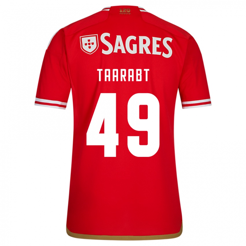 Herren Adel Taarabt #49 Rot Heimtrikot Trikot 2023/24 T-Shirt
